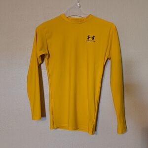 NWOT..Under Armour Yellow Long Sleeve Performance Tee